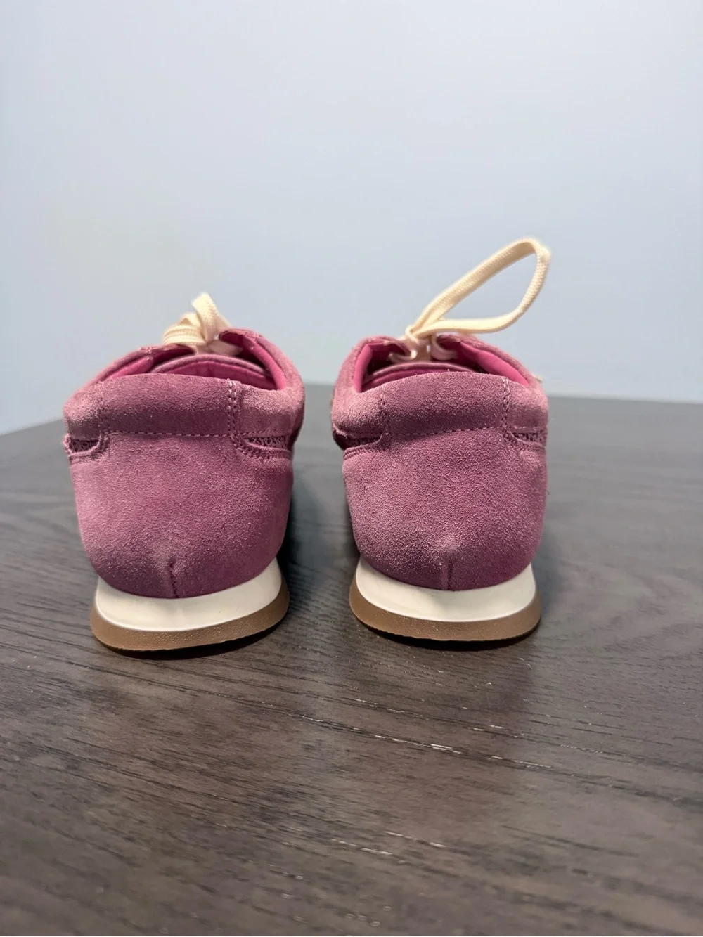 Seychelles Naples Sneakers Women’s 9 Mauve Pink Suede Mesh Lace Up Shoes NWB